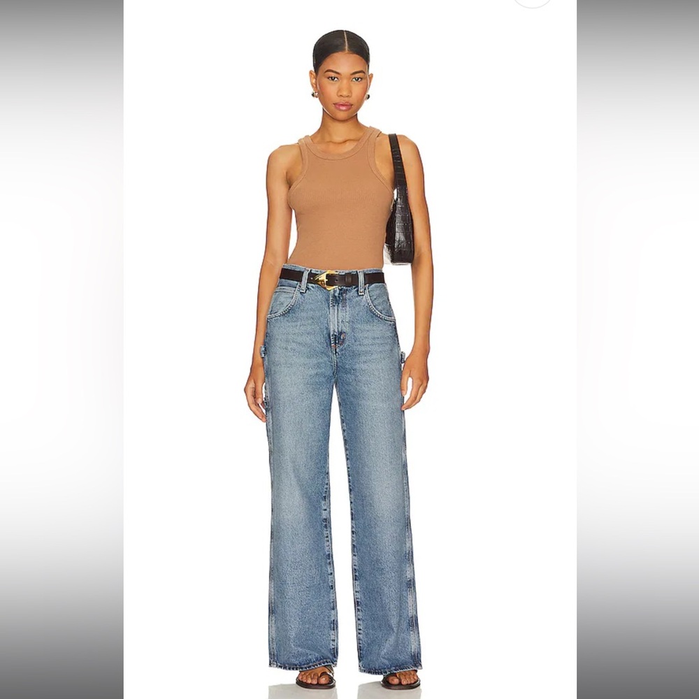 AGOLDE Magda Denim Carpenter Pants Entrance